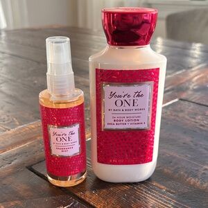 New Bath & Body Works You're the One Body Lotion and Fragrance Mist Set
